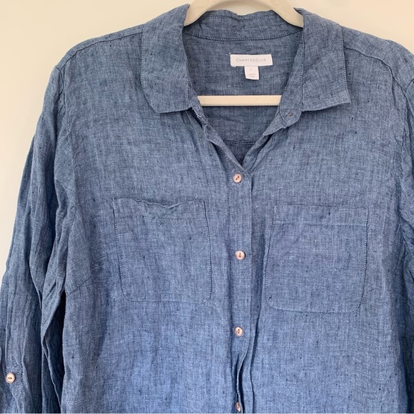 100% Linen Top - Picture 3 of 6